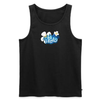 Insel Bali: Tropisches Paradies & Kulturschatz - Männer Premium Bio Tank Top - Schwarz - Vorne - Michal (187cm)