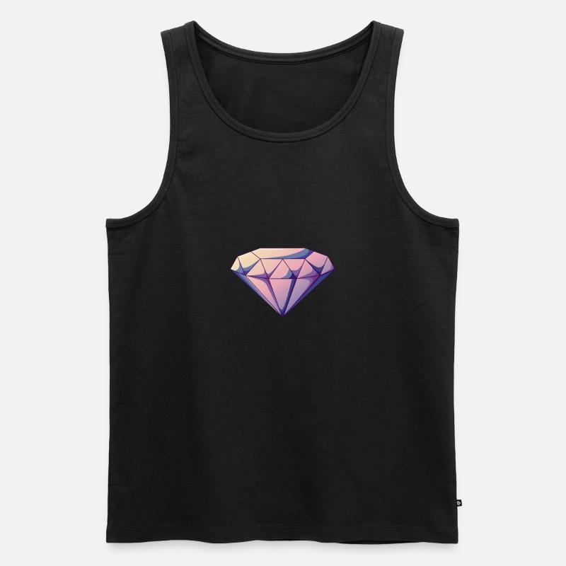 violet gem - Men's Premium Organic Tank Top - undefined