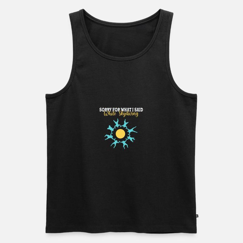 Fallschirm Fallschirmspringen Fallschirmspringer - Männer Premium Bio Tank Top - Schwarz