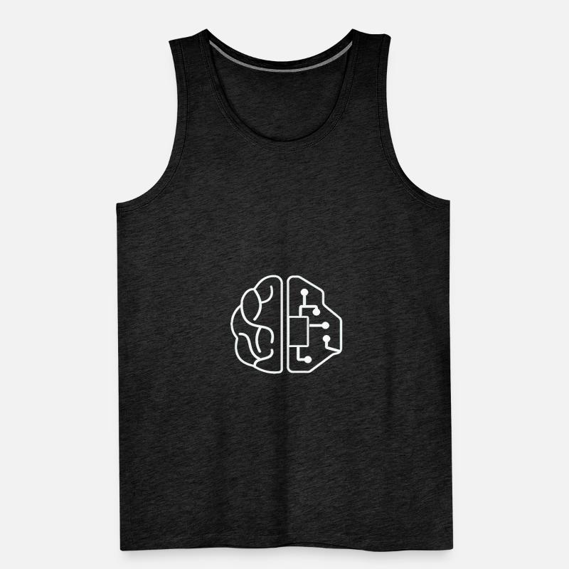 Künstliche Intelligenz AI KI Technik Computer Männer Premium Bio Tank Top