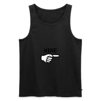 Mein - Hand Finger - Débardeur bio Premium Homme - noir - Devant - AI Model Male 178 light (178cm)