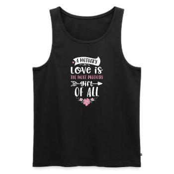 A mother's love is the most prec... - Männer Premium Bio Tank Top - Schwarz - Vorne - AI Model Male 178 light (178cm)