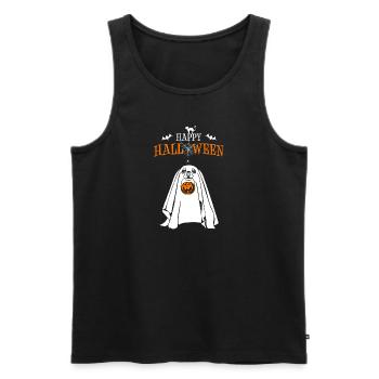 Happy Halloween Dog Spirit Pumpkin Dogs Wilsigns - Men's Premium Organic Tank Top - black - Front - Michal (187cm)