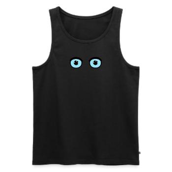 Kuck - Männer Premium Bio Tank Top - Schwarz - Vorne - AI Model Male 178 light (178cm)