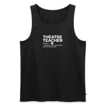 Acteurs de théâtre - Débardeur bio Premium Homme - noir - Devant - Michal (187cm)