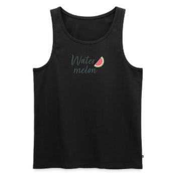 watermelon 1 - Männer Premium Bio Tank Top - Schwarz - Vorne - Michal (187cm)