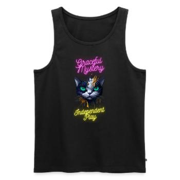 Graceful Mystery Independent Play - Männer Premium Bio Tank Top - Schwarz - Vorne - AI Model Male 178 light (178cm)