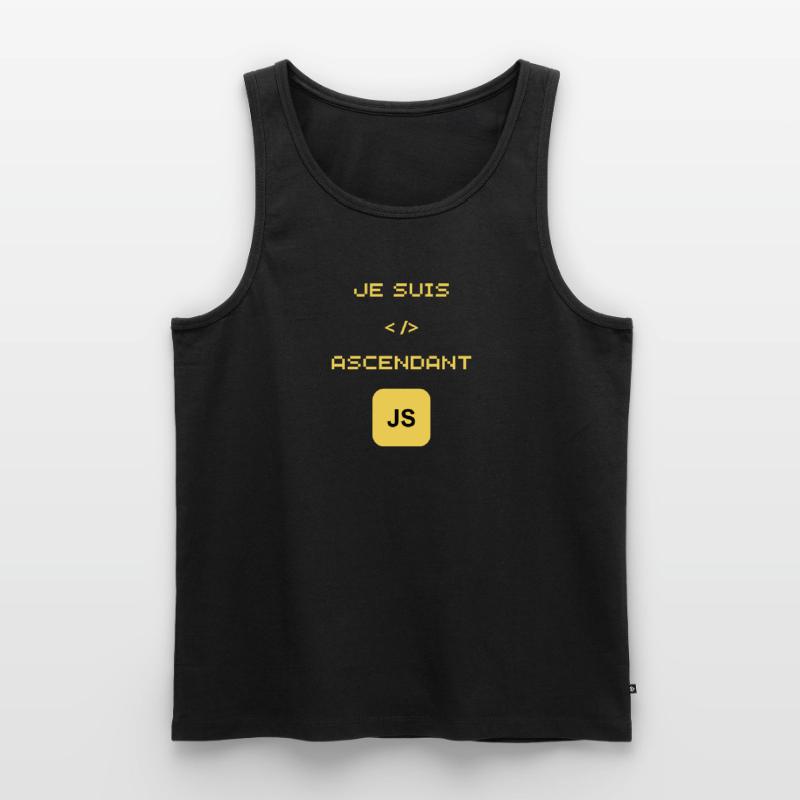 gift for JavaScript JS developer Men's Premium Organic Tank Top
