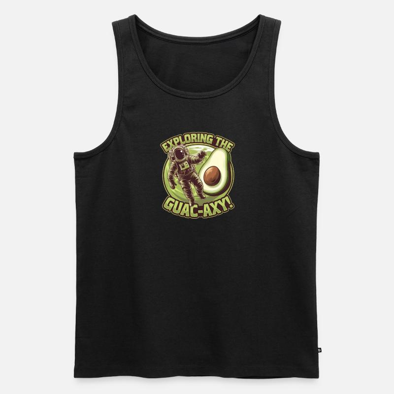 Avocado: Exploring The Guac-Axy - Männer Premium Bio Tank Top - undefined