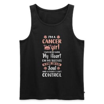 Zodiac sign element - Men's Premium Organic Tank Top - black - Front - Michal (187cm)