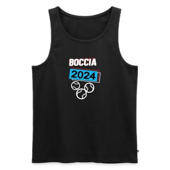 Boccia 2024 Turnier Boule Bocciaspieler Spiel - Männer Premium Bio Tank Top - Schwarz - Vorne - AI Model Male 178 light (178cm)