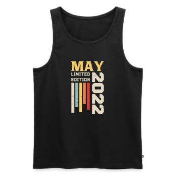 Mai 2022 - Geburtstagsgeschenk geboren im Mai 2022 Mai - Männer Premium Bio Tank Top - Schwarz - Vorne - Michal (187cm)