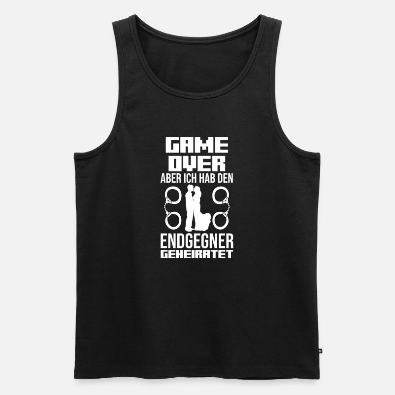 Bräutigam Polterabend Junggesellenabschied - Männer Premium Bio Tank Top - Schwarz