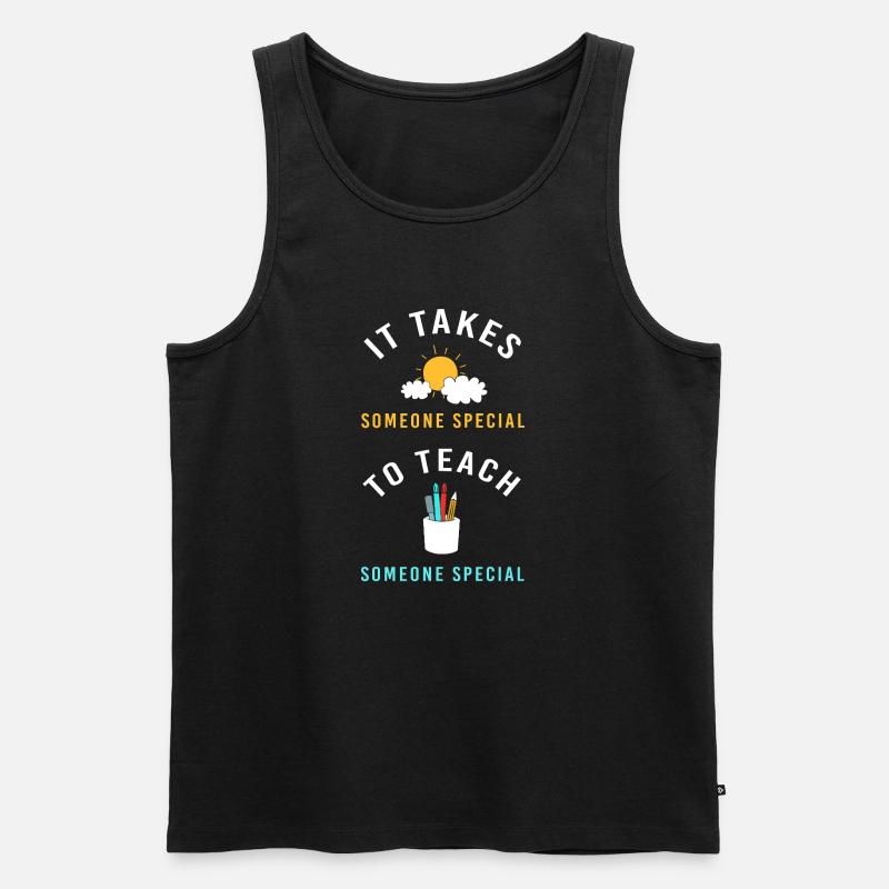 Sonderschule Lehrer Förderschule Pädagoge - Männer Premium Bio Tank Top - Schwarz