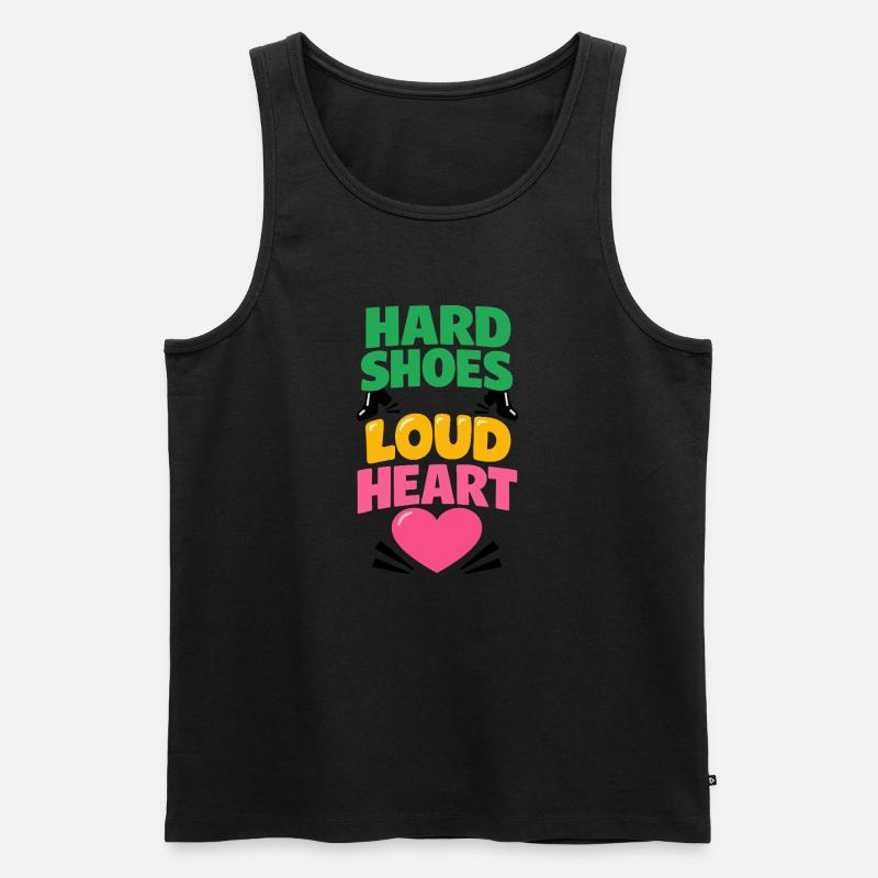 Irischer Tanz Step-dancing Celtic Fan - Männer Premium Bio Tank Top - Schwarz