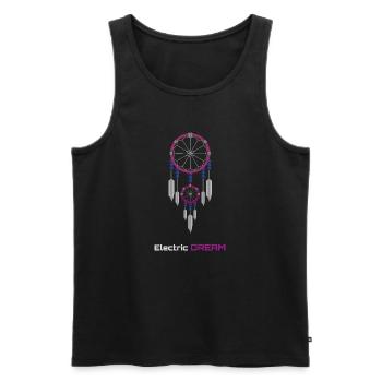 Neon-Traumfänger - Männer Premium Bio Tank Top - Schwarz - Vorne - Michal (187cm)