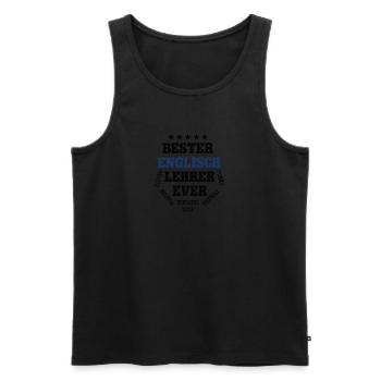 Bester Englisch Lehrer English Englischlehrer - Männer Premium Bio Tank Top - Schwarz - Vorne - Michal (187cm)