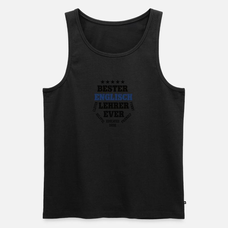 Bester Englisch Lehrer English Englischlehrer - Männer Premium Bio Tank Top - undefined