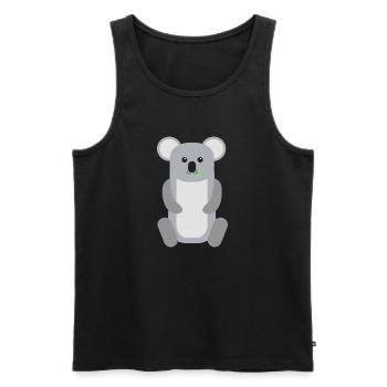 baby103 - Men's Premium Organic Tank Top - black - Front - Michal (187cm)