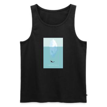 Antarctique - Débardeur bio Premium Homme - noir - Devant - Michal (187cm)