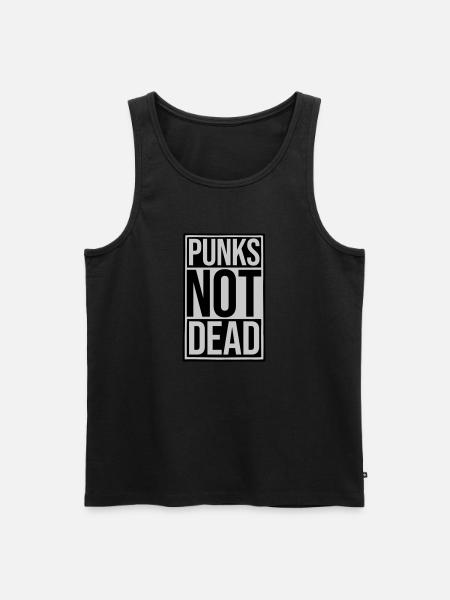 punks not dead quote - Men's Premium Organic Tank Top - black