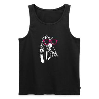 Ingolstädter Panther - Männer Premium Bio Tank Top - Schwarz - Vorne - AI Model Male 178 light (178cm)