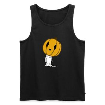 Kürbisgeist - Männer Premium Bio Tank Top - Schwarz - Vorne - Michal (187cm)