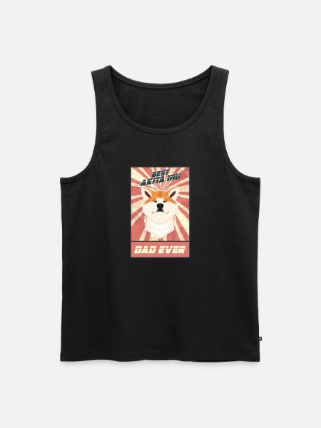 Bästa Akita Inu pappa någonsin I Akita Inu älskare - Ekologisk premium tanktopp herr - svart