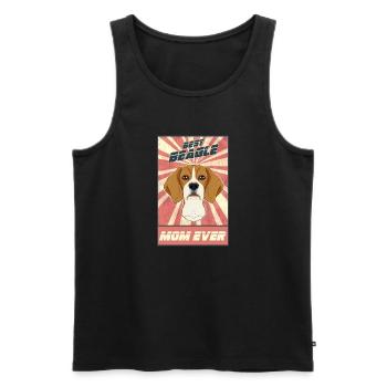Best Beagle Mom Ever I Beagle Lover - Men's Premium Organic Tank Top - black - Front - AI Model Male 178 light (178cm)