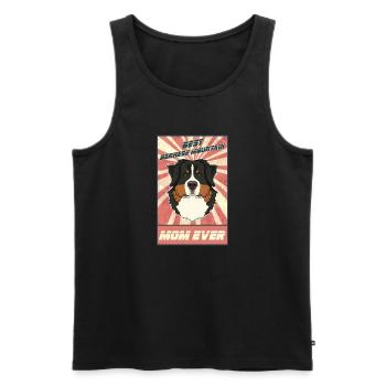 Best Bernese Mountain Dog Mom Ever - Männer Premium Bio Tank Top - Schwarz - Vorne - Michal (187cm)