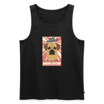 Best Puggle Mom Ever I Puggle Lover - Men's Premium Organic Tank Top - black - Front - AI Model Male 178 light (178cm)