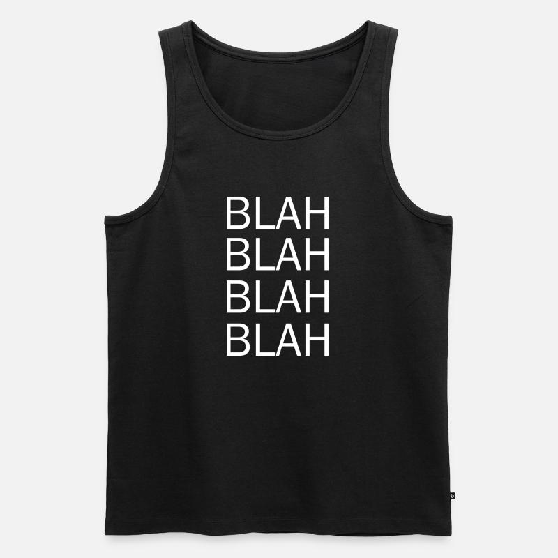 bla bla bla - Débardeur bio Premium Homme - noir
