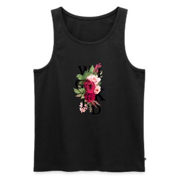 Böse Blumen - Männer Premium Bio Tank Top - Schwarz - Vorne - Michal (187cm)