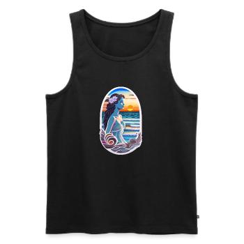 Surfing - Hawaii - Aloha - Men's Premium Organic Tank Top - black - Front - Michal (187cm)