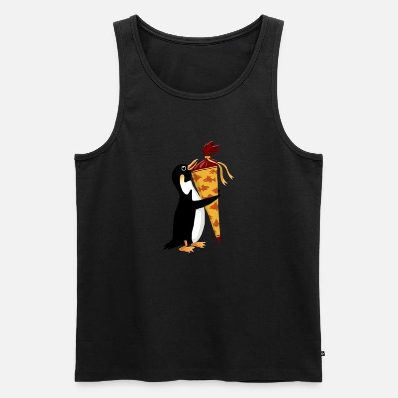 pinguin schultüte - Männer Premium Bio Tank Top - Schwarz