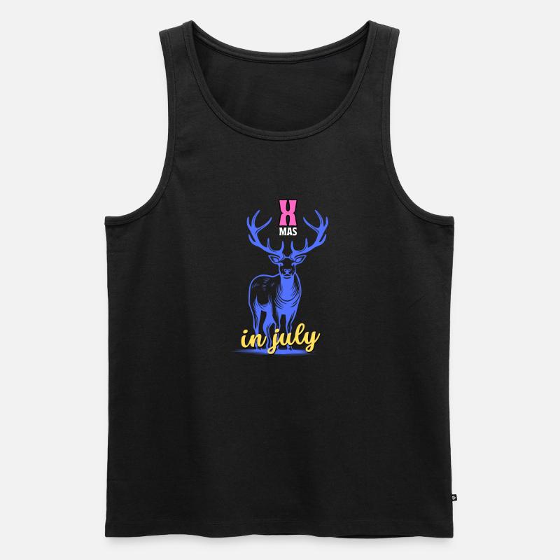 Weihnachten im Juli - Männer Premium Bio Tank Top - Schwarz