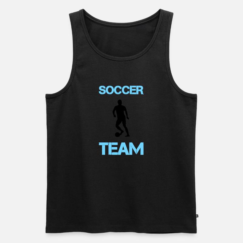 soccer player team - Männer Premium Bio Tank Top - Schwarz