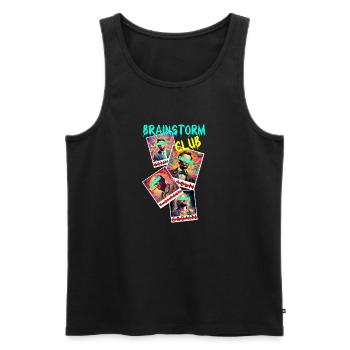 ChinCheck - Männer Premium Bio Tank Top - Schwarz - Vorne - Michal (187cm)