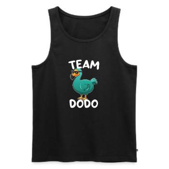 Amoureux des oiseaux Flying Bird Dodo - Débardeur bio Premium Homme - noir - Devant - Michal (187cm)