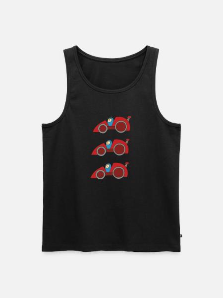 autorennen - Männer Premium Bio Tank Top - Schwarz