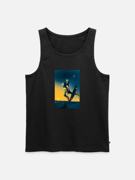 CURSED HILL - Men's Premium Organic Tank Top - black