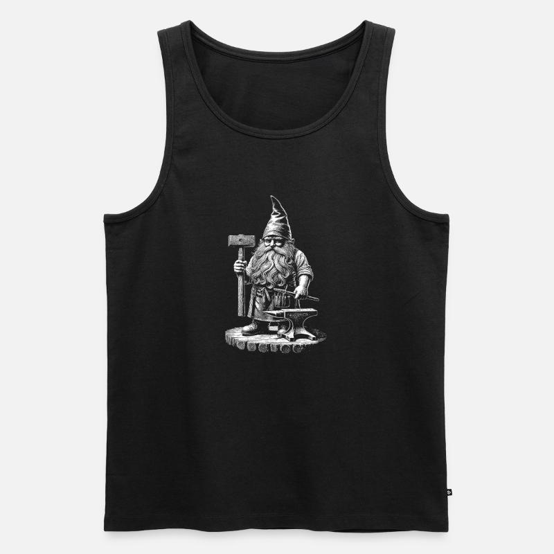 Schmied - Männer Premium Bio Tank Top - Schwarz