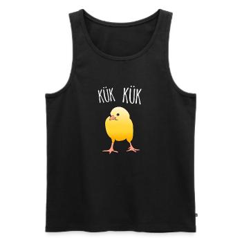 Chick - Men's Premium Organic Tank Top - black - Front - AI Model Male 178 light (178cm)