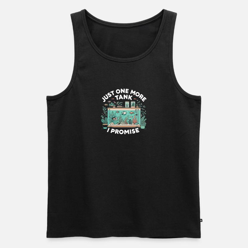 Nur noch ein Tank, versprochen - Männer Premium Bio Tank Top - Schwarz