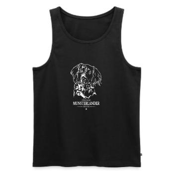 Munsterlander Mom Hunde Münsterländer Wilsigns - Männer Premium Bio Tank Top - Schwarz - Vorne - Michal (187cm)