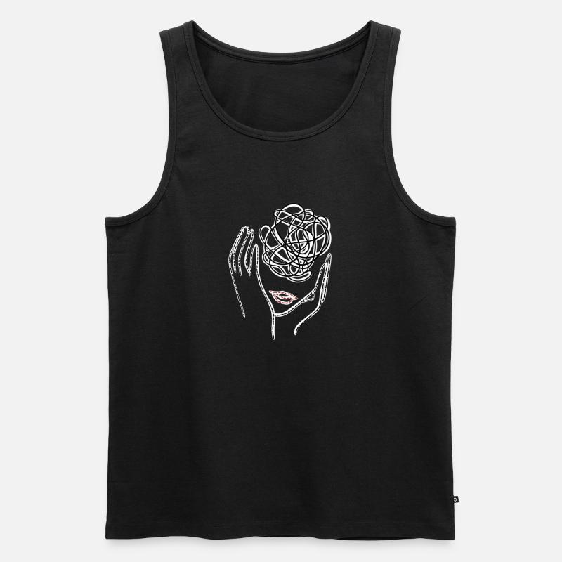 Confusion - Men's Premium Organic Tank Top - black