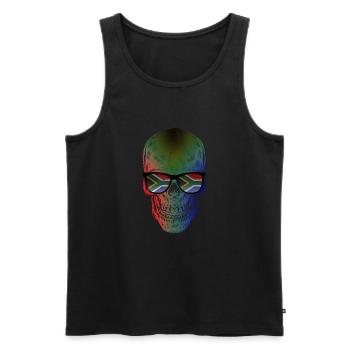 Südafrika - Männer Premium Bio Tank Top - Schwarz - Vorne - AI Model Male 178 light (178cm)