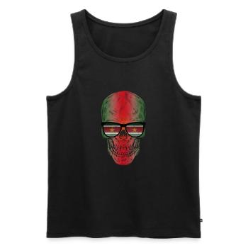 Suriname - Männer Premium Bio Tank Top - Schwarz - Vorne - AI Model Male 178 light (178cm)