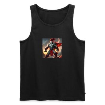 Orc Kämpfer 2 - Männer Premium Bio Tank Top - Schwarz - Vorne - Michal (187cm)