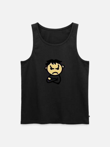 bad mood - Men's Premium Organic Tank Top - black